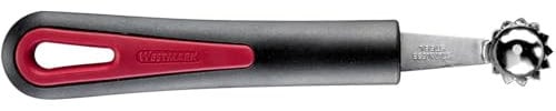 Westmark Scavino/Leva-picciolo per pomodori, Con lama seghettata, ø 2,1 cm, Lunghezza: 16,6 cm, Acciaio inox/Plastica, Gallant, Nero/Rosso, 29202270