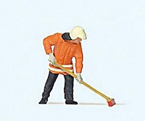 Preiser 28198 Fireman Sweeping Figure