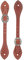 Weaver Leather Herren-Sporenriemen, ausgestellt, gebuttert, Leder, Canyon Rose