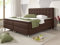 Boxspringbett Köln 180x200 Webstoff Braun