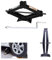2 TONNE Scheren Lift Up Jack für Auto Van Garage mit verchromtem Kurbel Speed Griff Max 35,6 cm