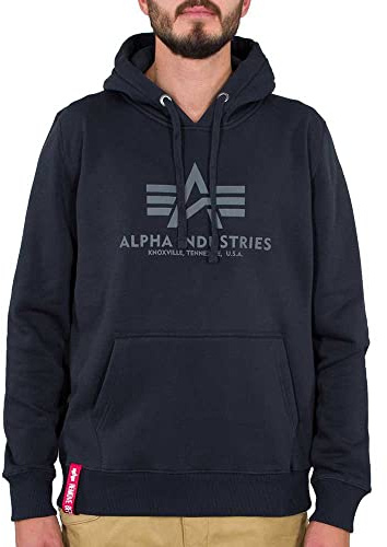 Alpha Industries Basic Hoody Kapuzensweat für Herren Rep.Blue