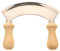 HOFMEISTER® Wiegemesser mit Edelstahlklinge - Hochwertiges Küchenwerkzeug für präzises Schneiden von Kräutern, ergonomischer Griff aus Buchenholz