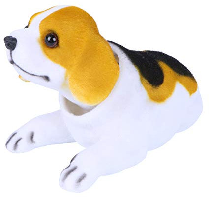 VOSAREA Auto Ornamente Wackelhund Beagle Figur Münzbox Auto Home Schlafzimmer Wohnzimmer Ornament