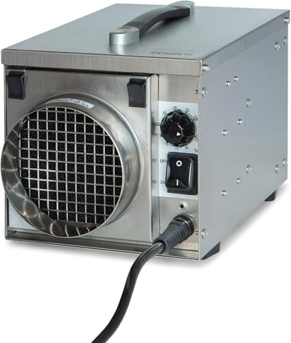 ECOR PRO 50 Pint Small Portable Commercial Desiccant Dehumidifier for Bedroom, Bathroom, Crawlspace, Basement and Boats | Covers up to 1000 sqft | Stainless Steel | EPD50-PRO