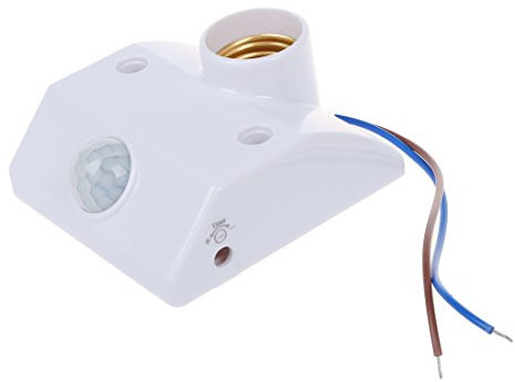 Growment Culot Douille IR Ampoule Lampe A Detecteur Mouvement