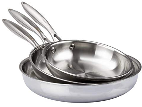 ITN Classics Edelstahlpfanne 28 cm – 4-Ply Pfanne für alle Herdarten geeignet, robuste Profi Bratpfanne – induktionsgeeignet, Kratzfest und backofenfest - Made in Germany