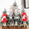 Weihnachtsdeko Weihnachtsplüsch Engel Puppe 4 Stück, Weihnachten Deko Schutzengel Kuscheltier Weihnachtsbaum Pendan Weihnachtsbaumschmuck, für Weihnachtsdeko Winterdeko Fensterdeko (Rot, Grau)