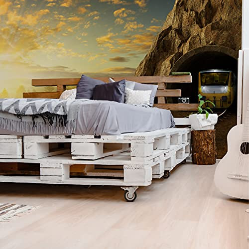 Muralo Fotomural autoiluminante, 90 x 60 cm, diseño de paisaje juvenil en 3D, 90 x 60 cm