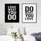 Schlafzimmer Weibliche Wandaufkleber, Modernes Und Einfaches Schriftmuster Love What You Do Für Poster 35X57Cm