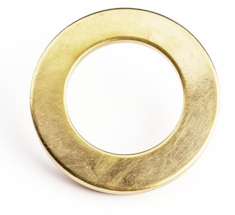 Rondelles plates en laiton, M14 - Rondelles métriques en bronze pour vis et boulons, DIN 934, diamètre intérieur 14 mm, diamètre extérieur 28 mm, épaisseur 2 mm (lot de 20)