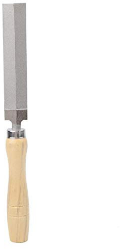 Tiiyee Lima Diamantata, lima per acciaio Rombica Diamantata Semicircolare Con Rivestimento Diamantato Manico Legno Strumento Riempimento Per File Manuale La Molatura Su Pietra Vetro Ceramica Marmo 5In