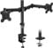 ERGOMAKER Dual Monitor Mount Stand for Desks, Full Motion Adjustable Double Monitor Arm Fits 13 to 27 LCD Screens