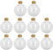 Operitacx 10 Stück Transparente Weihnachtskugel Christbaumkugeln in Lebensmittelqualität für Weihnachtsbaum Hochzeit Partydekoration Verschiedene Verwendungszwecke, 250 Ml