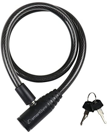 Diebstahlschutzschloss SmartGyro, mit flexiblem und widerstandsfähigem Kabel, universell für Elektroroller und Fahrräder