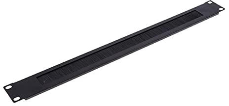 LOOR 1 Pcs 1U 19 Inch Rack Mount Shutter Plate Rack White Brush Network Panel Server Cabinet Cable Management