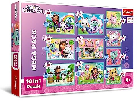 10 in 1 Puzzle - Gabby's Dollhouse