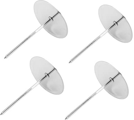 ifundom 4 Pcs Stainless Steel Cake Baking Heating Core Large 5cm Cake Flower Decorating Nails Cupcake Decor Tools for DIY Petal Paste Sugar Paste Flowers