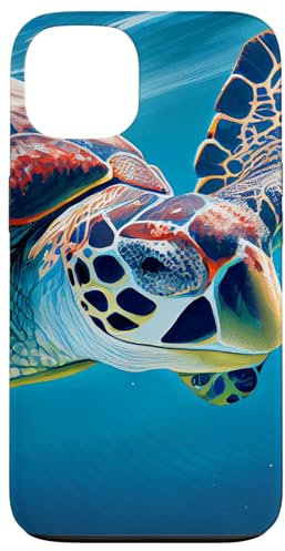 Sea Turtle Ocean Illustration Case for iPhone 13
