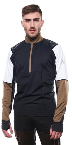 Fischer ASARNA Baselayer Shirt Black-Hazel Sportliches Longsleeve Gr. M