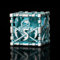 HNCCESG D&D-Würfel-Set, hohles blau-weißes Metall, Sensenmann-Würfel, polyedrisch, DND-Würfel, Rollenspiel, Gaming für Dungeons and Dragons, Tischspiel, MTG oder RPG (Blau und Weiß)