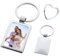 Personalisierter Foto-Schlüsselanhänger mit Geschenkverpackung und Schlüsselring in Herzform, Personalisiertes Geschenk Fotogeschenk, Personalisiertes Geschenk, Hochformat/Rechteckig