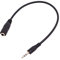 GMBYLBY Cavo di prolunga AUX placcato da maschio 2,5 mm a femmina da 3,5 mm per cuffie, laptop, telefono, 20 cm, adattatore da 2,5 mm a 3,5 mm