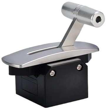 EKOUQIN Industrie-Joystick T-Typ Joystick Hall-Typ Einachsiger Industrie-Joystick, Steuerstange Triebwerk Schubstange Dämpfungsstange Schienenfahrzeug für industrielle Steuerung(24V Output 4-20mA)