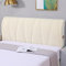 Kamanan Bettkopfteil Hussen, Bett Kopfteilbezug Dehnbar Waschbar, Verdicken All-Inclusive Staubdicht Bett Kopfteil Überzug für Bett Kopf (Beige, 200cm)