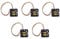 Decqerbe 5 Pcs 40mm x 40mm x 10mm 3Pin 12V DC Brushless PC Computer Cooling Fan