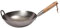 School of Wok - 30 cm unbeschichteter Karbonstahl-Wok, authentischer runder Boden, Griff aus Buchenholz, für 2–3 Personen
