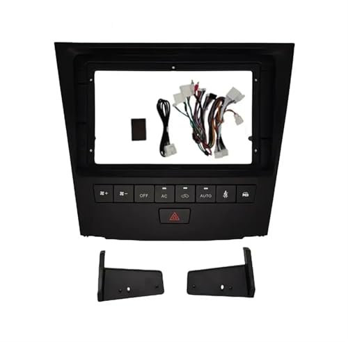 SUNSKYLY 9-Zoll-Autorahmen-Blendenadapter Canbus-Box-Decoder Android-Radio-Dash-Montagepanel-Kit Kompatibel mit Lexus GS GS300 350 400 430 450H 460 Zentralsteuerungszubehör(Frame Cable Canbus)