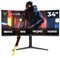 YEYIAN Proact FV234 Monitor Gaming 34 Curvo WQHD (3440x1440), Pannello VA 180Hz, 1ms, FreeSync & G-Sync, 92% NTSC, Connettività DP1.4 e HDMI 2.0