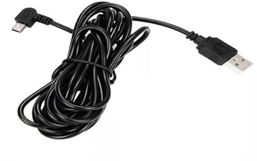 QTMMC 11.5FT Mini USB Cable 90 Degree Right Angle USB A Male to Mini USB-B Charge Cord Extra Long Charge Cable for Nextbase Dash Cam Car GPS Navigator DVR MP3 Gopro Hero Digital Camera, 3.5M