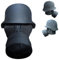 Anhängerkupplungskappe,Schutzkappe für die Anhängerkupplung,Anhängerkupplung in lustiger Gasmasken-Helm-Form,Staub- und Wasserdicht,Schutzabdeckung für die Anhängerkupplung (Schwarz)