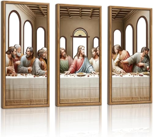 Celestdeco Das Letzte Abendmahl Jesus Christus Wandbild Religioes 20x40cmx3