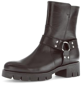 Gabor Damen Chelsea Boots, Frauen Stiefeletten,Bootee,Booties,halbstiefel,Kurzstiefel,uebergangsschuhe,Moro (Altsilber),38 EU / 5 UK