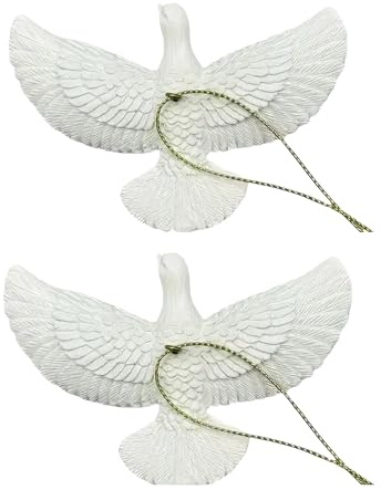 2 Turtle Doves Christmas Tree Decoration Bauble, Ornaments For The Home when Alone, Xmas Tree Hanging Decor, Xmas A Symbol Of Forever Friends 2 PCS