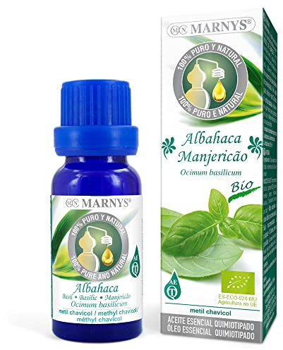 MARNYS Ätherisches Öl, Basilikum, 100% rein, 15 ml