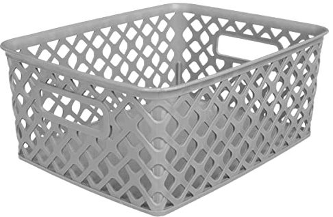 5 five simply smart Mehrzweck-Korb, Grau (L.25,50 cm; B: 19,50 cm; H: 10,50 cm)