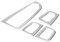 Auto Fensterheber Abdeckung Trim Auto Fensterheber Abdeckung Auto Tür Fenster Schalter Button Abdeckung Aufkleber innen Zubehör Set für C-Klasse W205 GLC Klasse X253 2015-2018