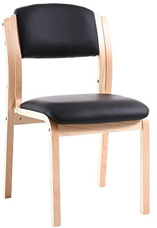 Teqler Wartezimmer-Stuhl schwarz
