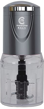 Masterchop Food Chopper 400w Chopper, Double Stainless Steel Blade, 500ml Bowl for Chopping, Grinding, Blending, Pureeing