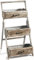 Kobolo Blumenleiter Blumentreppe - DREI Etagen Schubladen - Vintage - Natur
