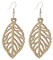 Fajewellery Holzschmuck Ohrringe Damen Holzohrringe Hänger Blatt Holz Ohrhänger Schmuck