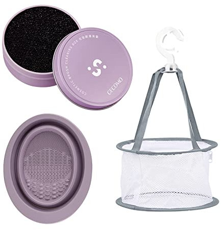 3 Pcs Make up Pinsel Reinigung,Makeup Brush Cleaner,Make up Pinsel Schwamm Reiniger,Tragbares Silikon Make up Pinsel Reinigungswerkzeug,Für Schnelle Farbwechsel,Reinigung und Trocknung von Pinseln
