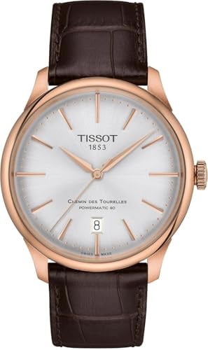 Tissot Herren Analog Automatik Armbanduhr Chemin des Tourelles Powermatic 80