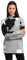 SIROKO - Thermo-Baselayer für Wintersport für Damen Slush-W Camo - M - Schwarz/Grau