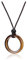 Jovivi Healing Crystal Pendant Necklace Women Men Natural Tiger Eye Crystals Gemstones Quartz Round Stone Cord Necklace Adjustable Jewellery Gifts