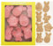 8 Pieces Easter Cookie Cutter Set, Plastic Easter Bunny Cookie Cutters Rabbit Cookie Stamp Easter Eggs Molds Biscuit Molds for Easter Baking DIY, A